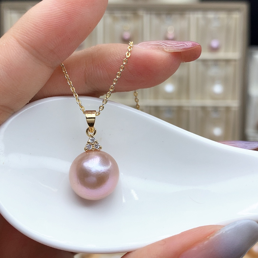 颈饰合金淡水珍珠