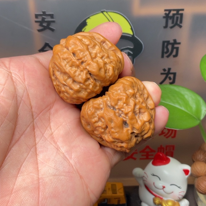 文玩核桃吊坠蛤蟆头39全品凹底蛤蟆