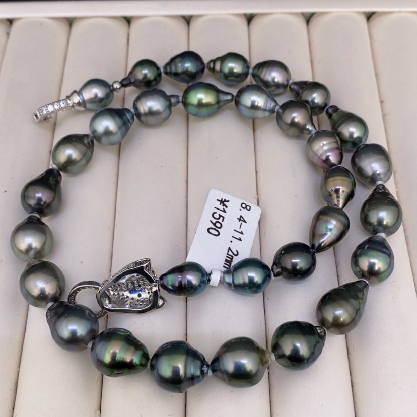 【闪购商品】海水珍珠颈饰未镶嵌观*大溪地项链8.4-11.2mm兔