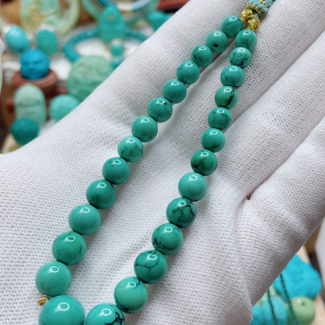 绿松石未镶嵌项链