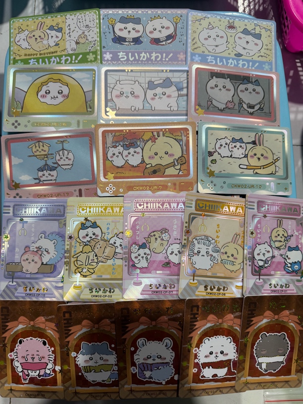 卡洛社chiikawa第二弹厚卡 一单50张左右！