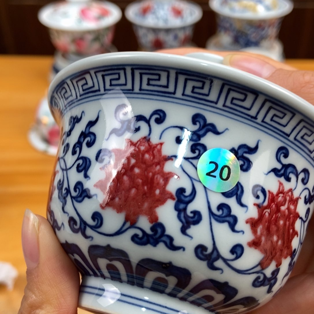 手绘现代茶具非古董