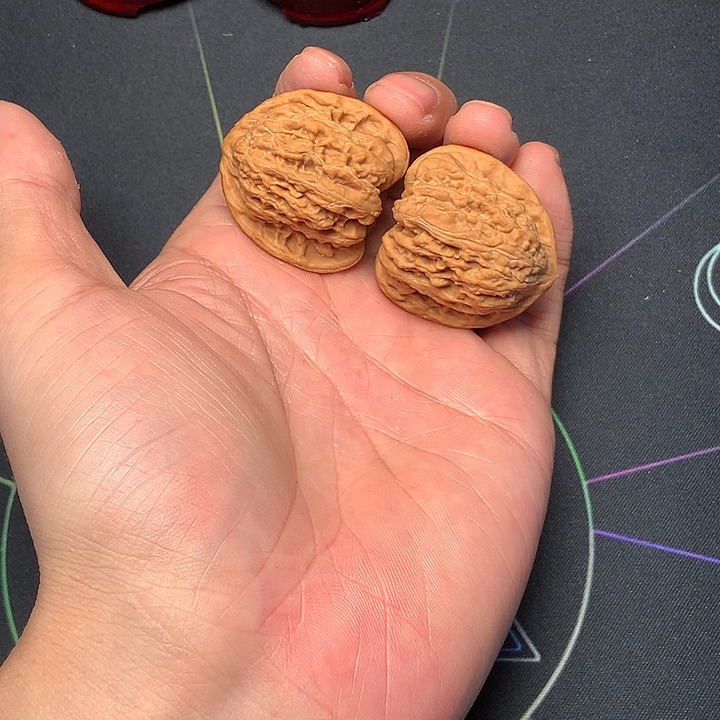 往***你文玩核桃把件34全品密纹狮子头