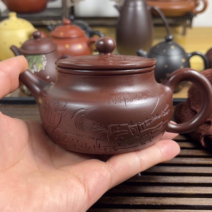 紫砂茶壶原矿紫砂半手工制作