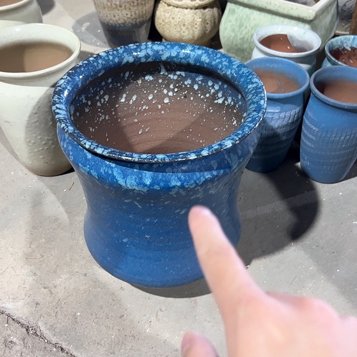 紫砂花色款式的花盆花盆