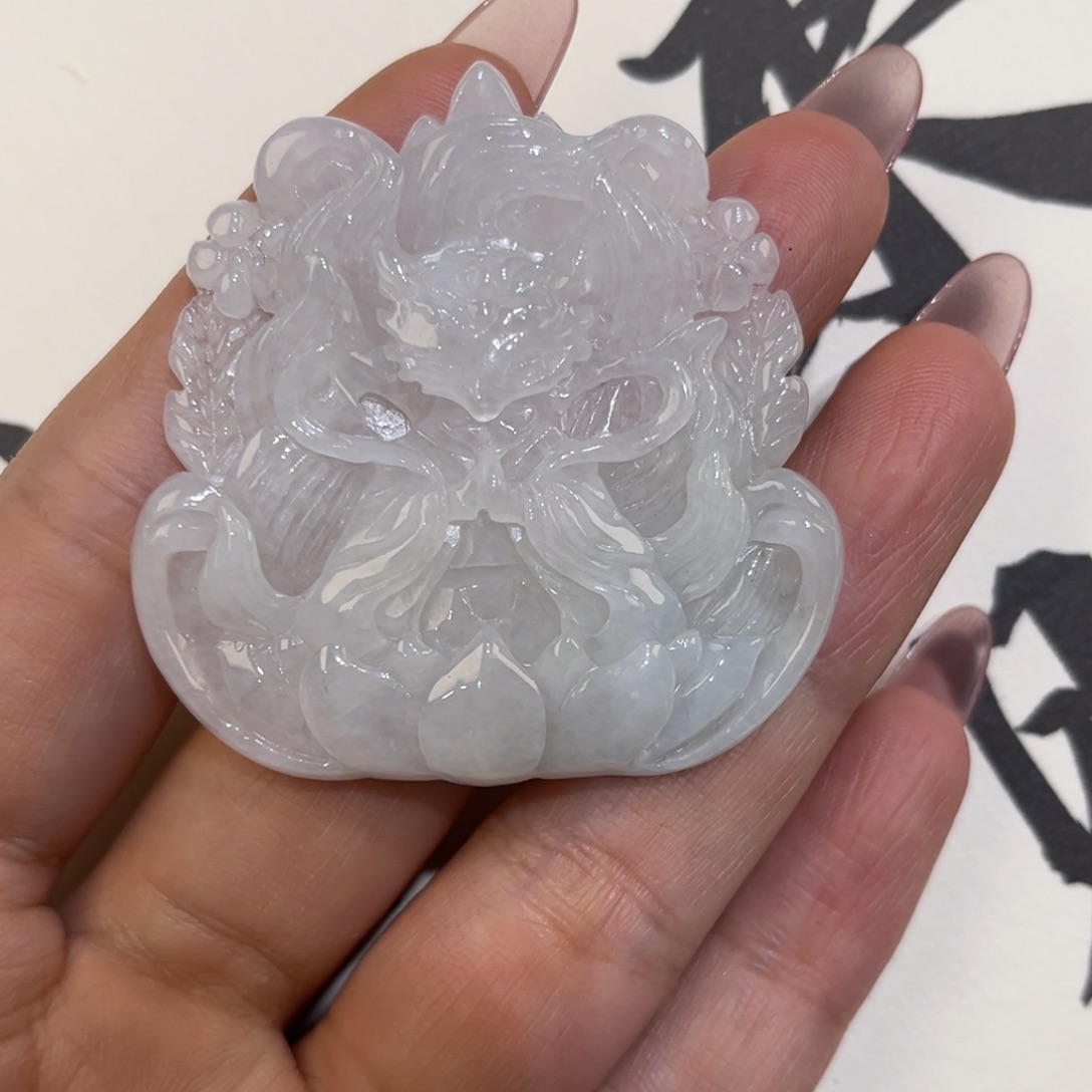 翡翠未镶嵌吊坠(赠链)代编织
