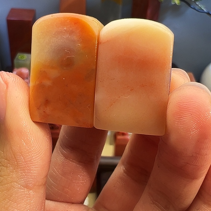 印石寿山石两个一组