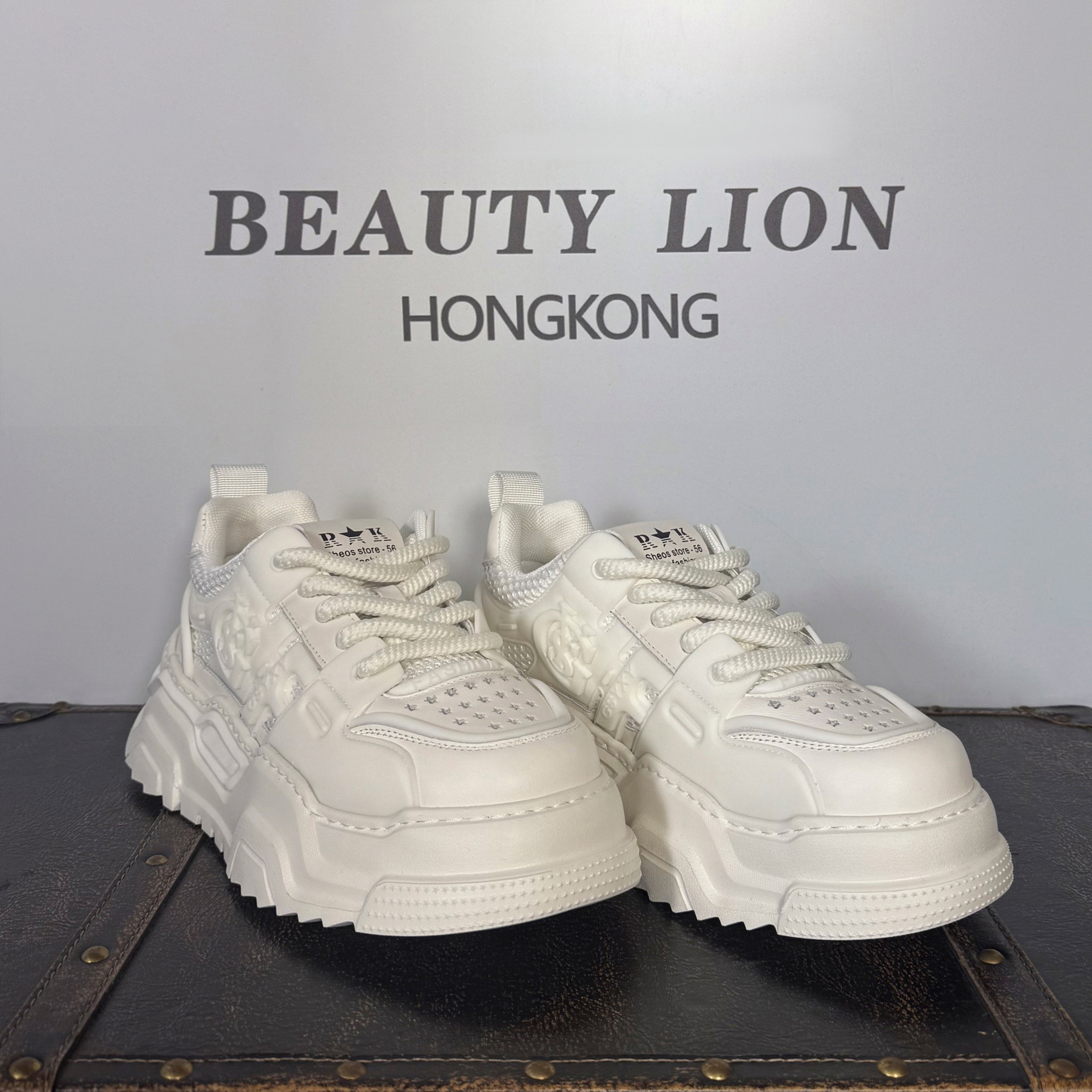 2025美獅潮牌时尚夏季轻奢网面低帮潮流百搭透气休闲鞋