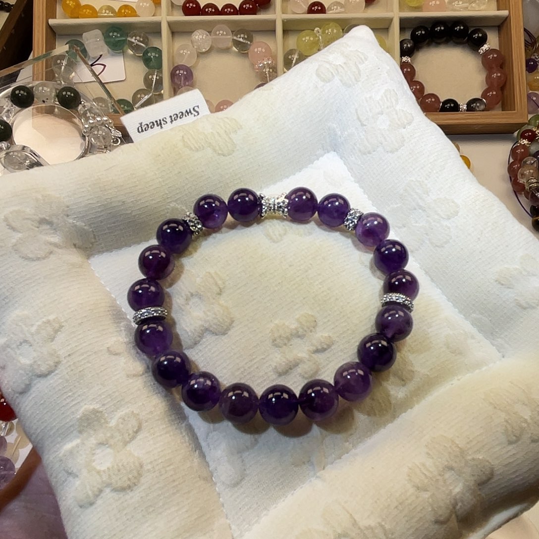 水晶手链未镶嵌紫超七