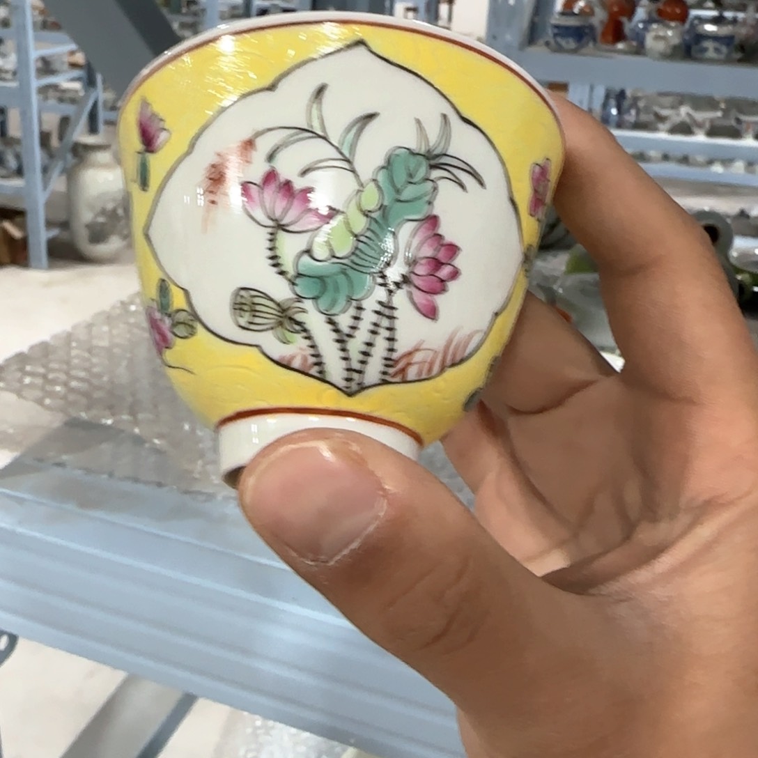 瓷片摆件手绘瓷器全部处理