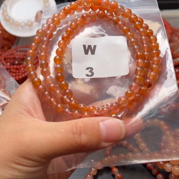 南红玛瑙未镶嵌多样性发货默认微瑕称重6mm