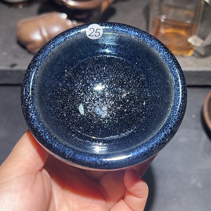 便携款瓷宋御柴烧微瑕主人杯