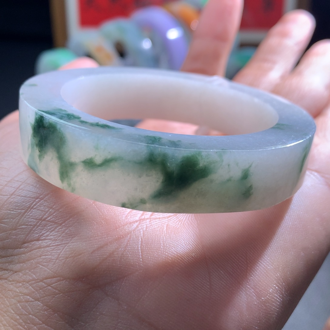 定制翡翠未镶嵌53-55圈口