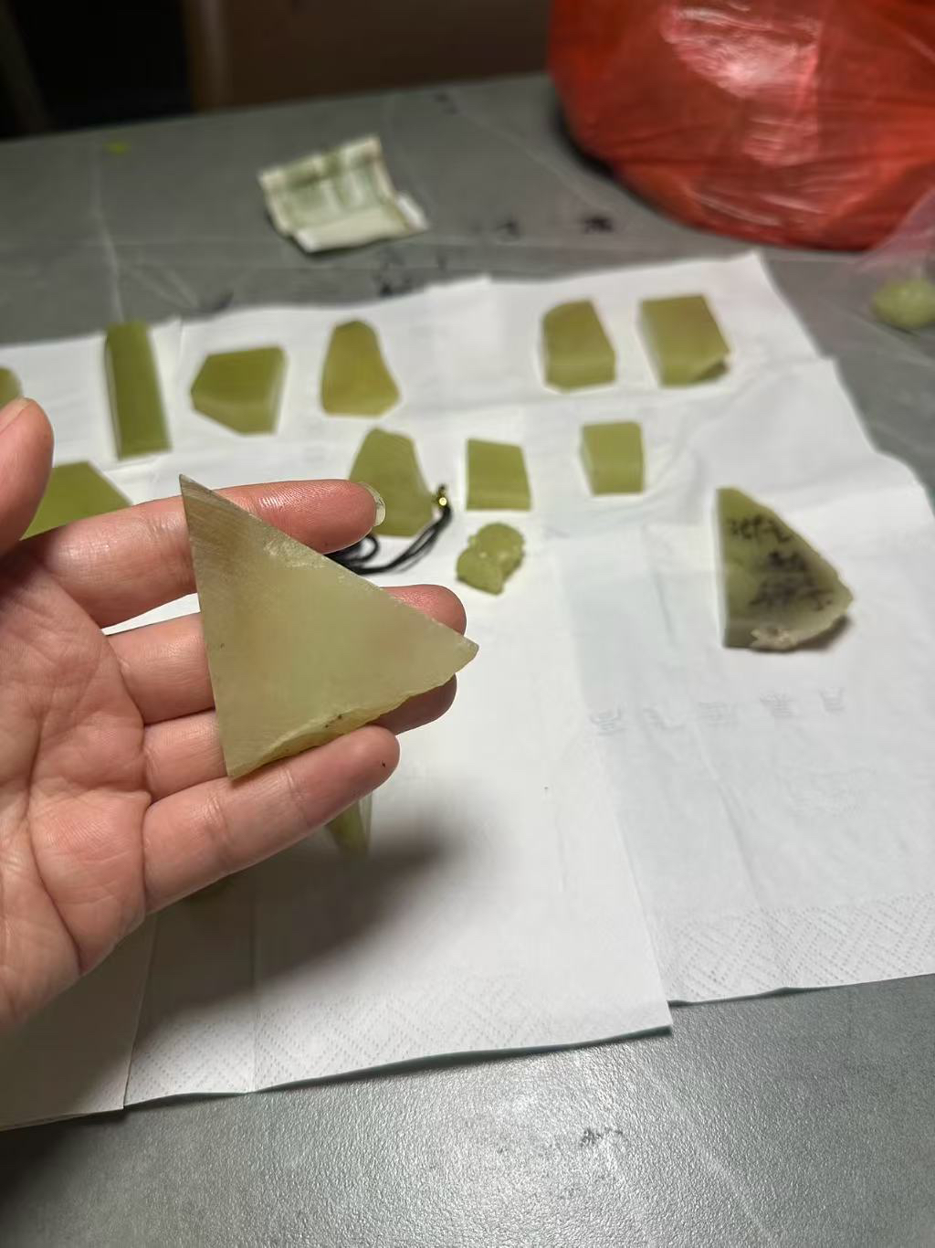 和田玉黄口料糖黄鸡油黄料子