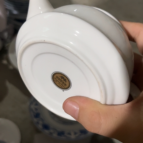 陶瓷手工高岭土大球泥壶一个