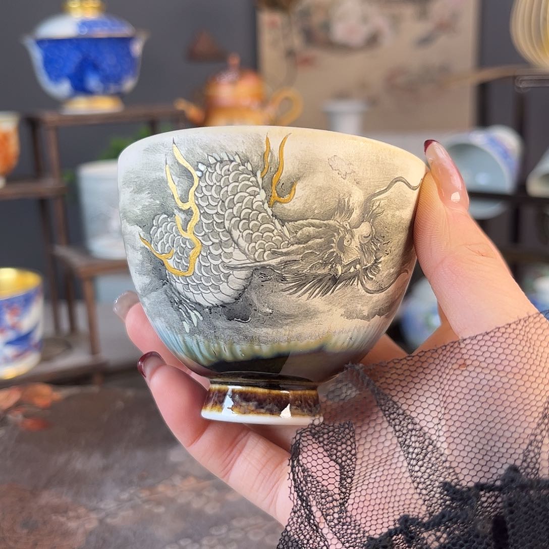 杯景德镇陶瓷茶杯多人