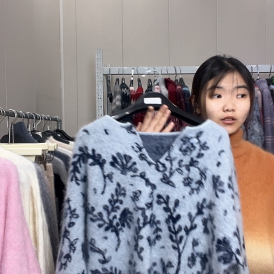 青花瓷上衣套头上衣