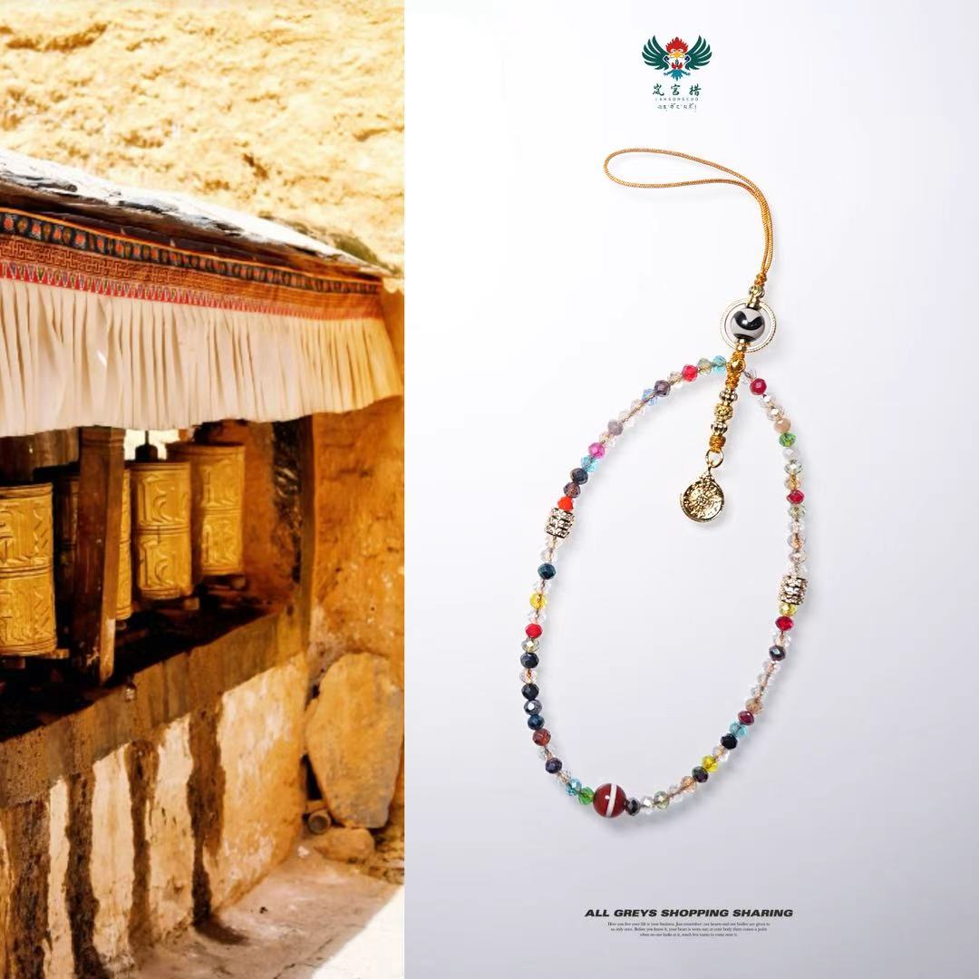 岚宫措｜藏地虎牙天珠挂件 G262