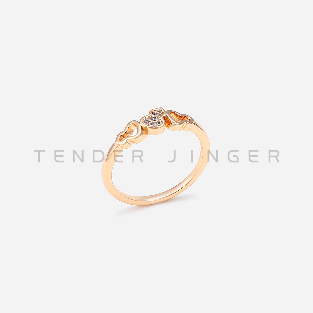 Tender Jinger 铜合金戒指 新款葫芦系列戒指轻奢时尚高级感