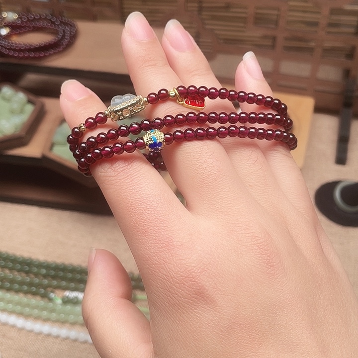 葡萄石未镶嵌手绳日常百搭手串