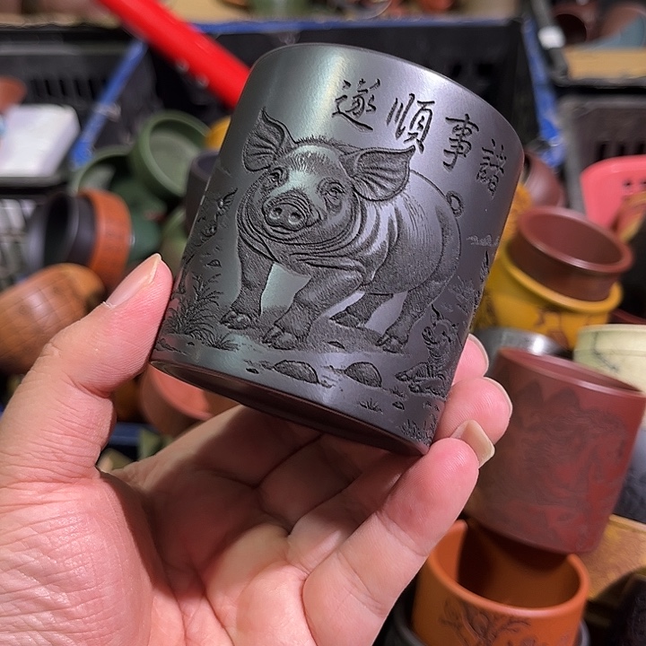 茶杯紫砂全手工紫砂主人杯