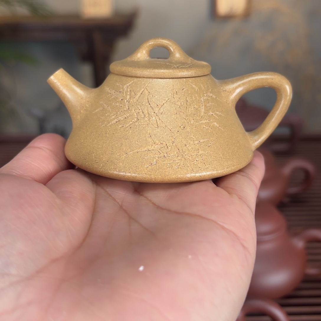 紫砂茶壶大***~石瓢黄金段