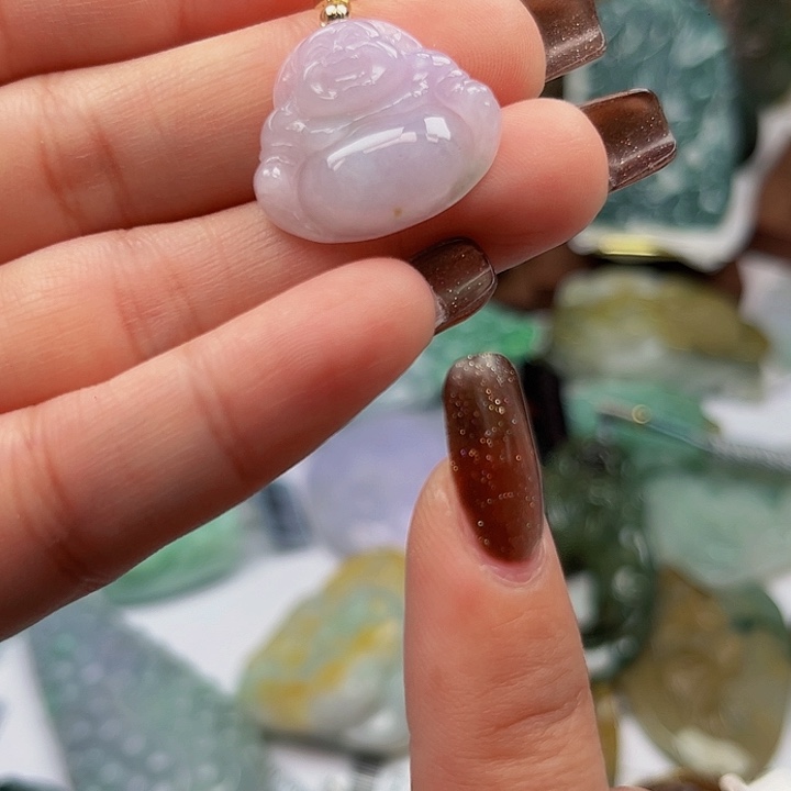 翡翠未镶嵌颈饰挂件