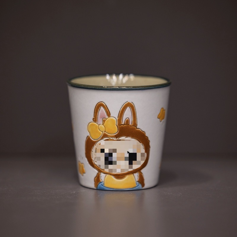 514手工雕刻拉布布小水杯