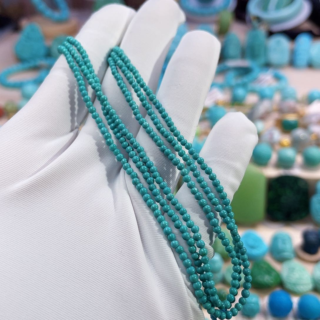 绿松石珠宝奇石未镶嵌?***倩