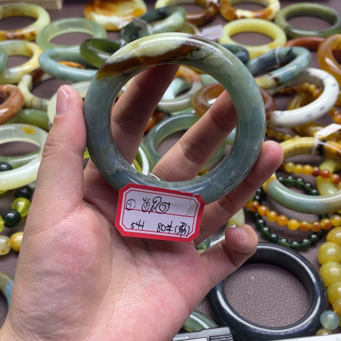 *****蛇纹石玉合金手镯