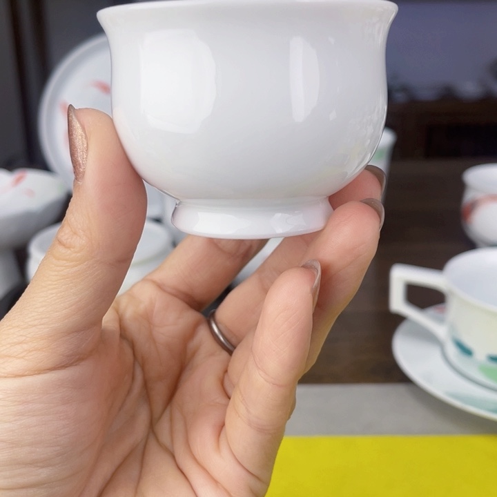 杯主人杯手绘釉下彩