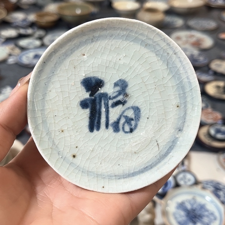 瓷片瓷片茶托喝茶非常不错