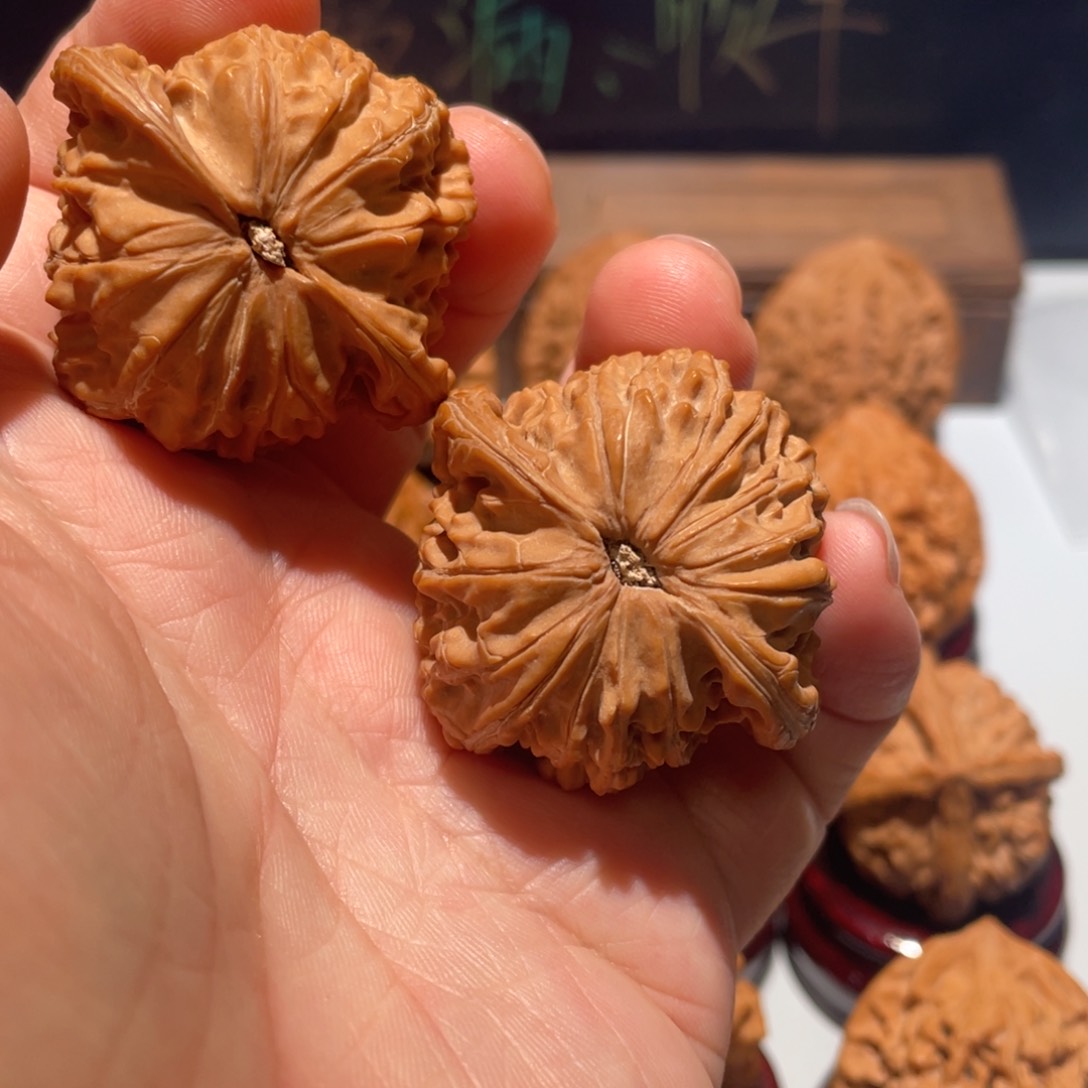 文玩核桃把件崔磨盘41全品
