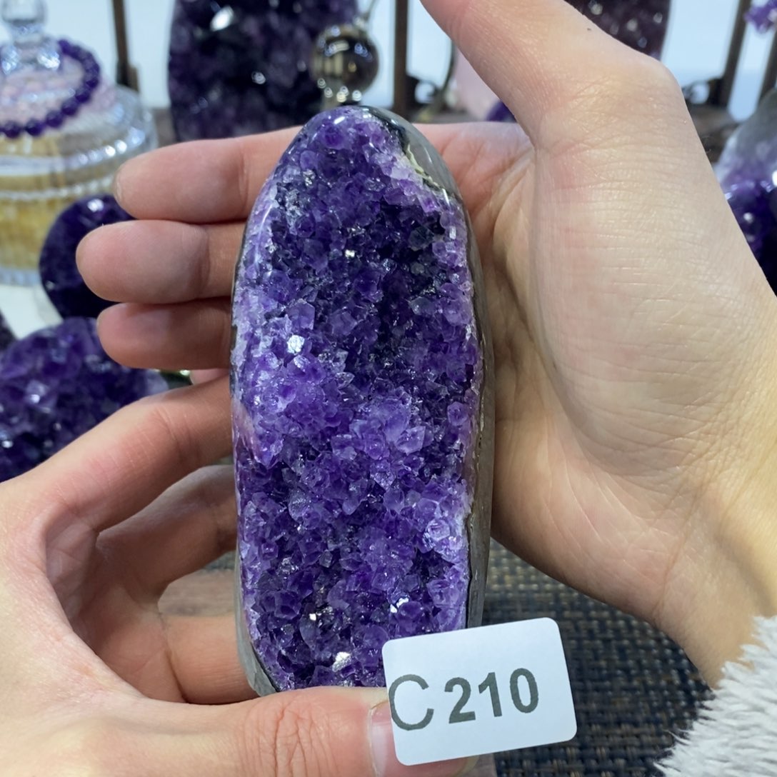紫晶摆件摆件未镶嵌