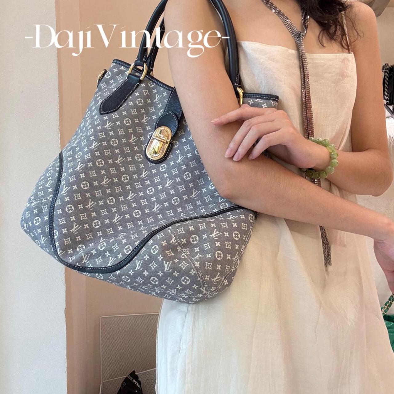 95新 LouisVuitton/路易威登 大吉中古/lv灰色丹宁南瓜斜挎包
