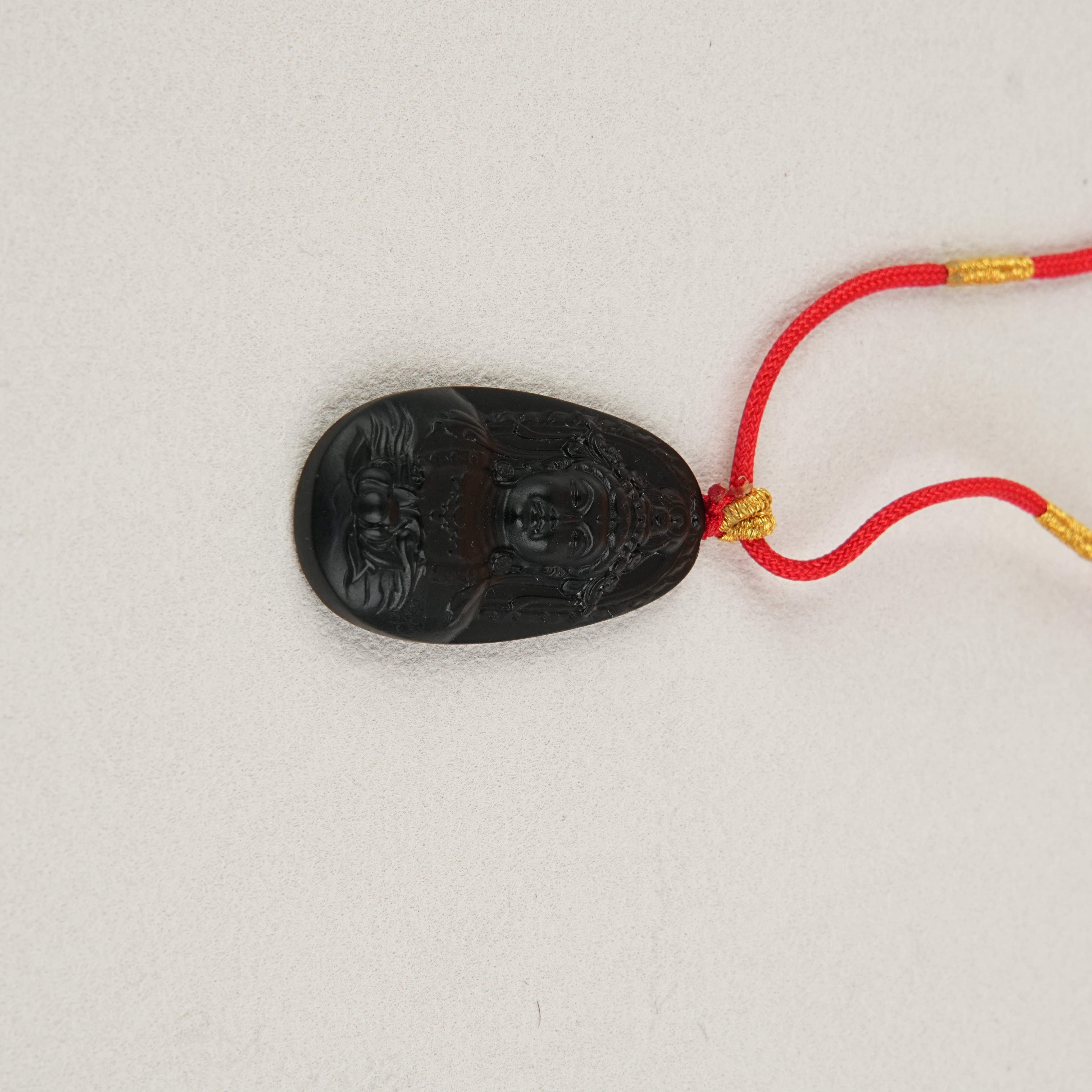 和田玉青玉观音头吊坠HTY411