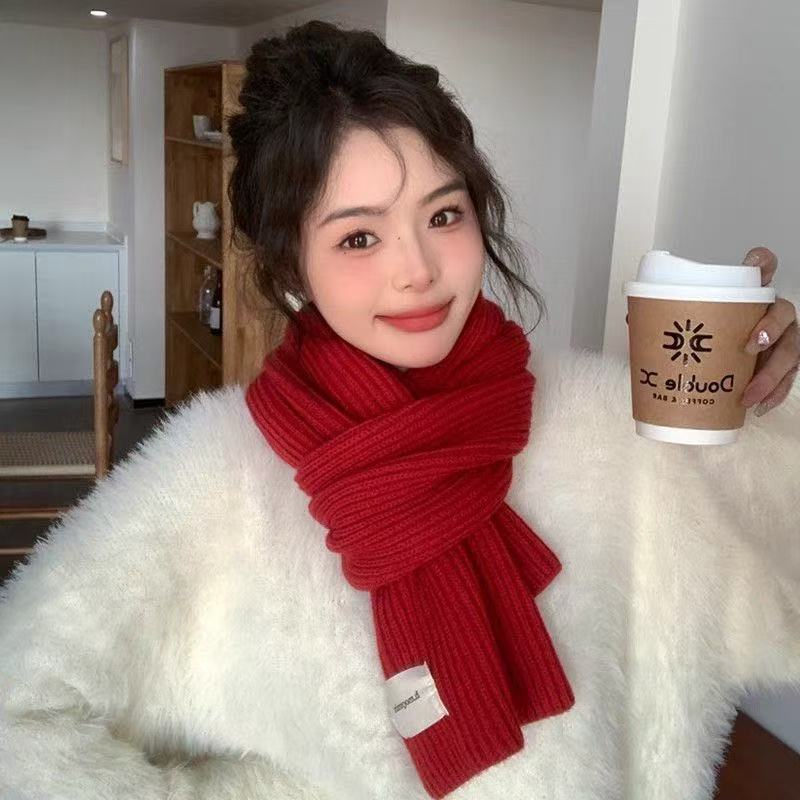 H--围巾高订系列女士冬季保暖网红爆款气质加厚保暖学生围脖披肩