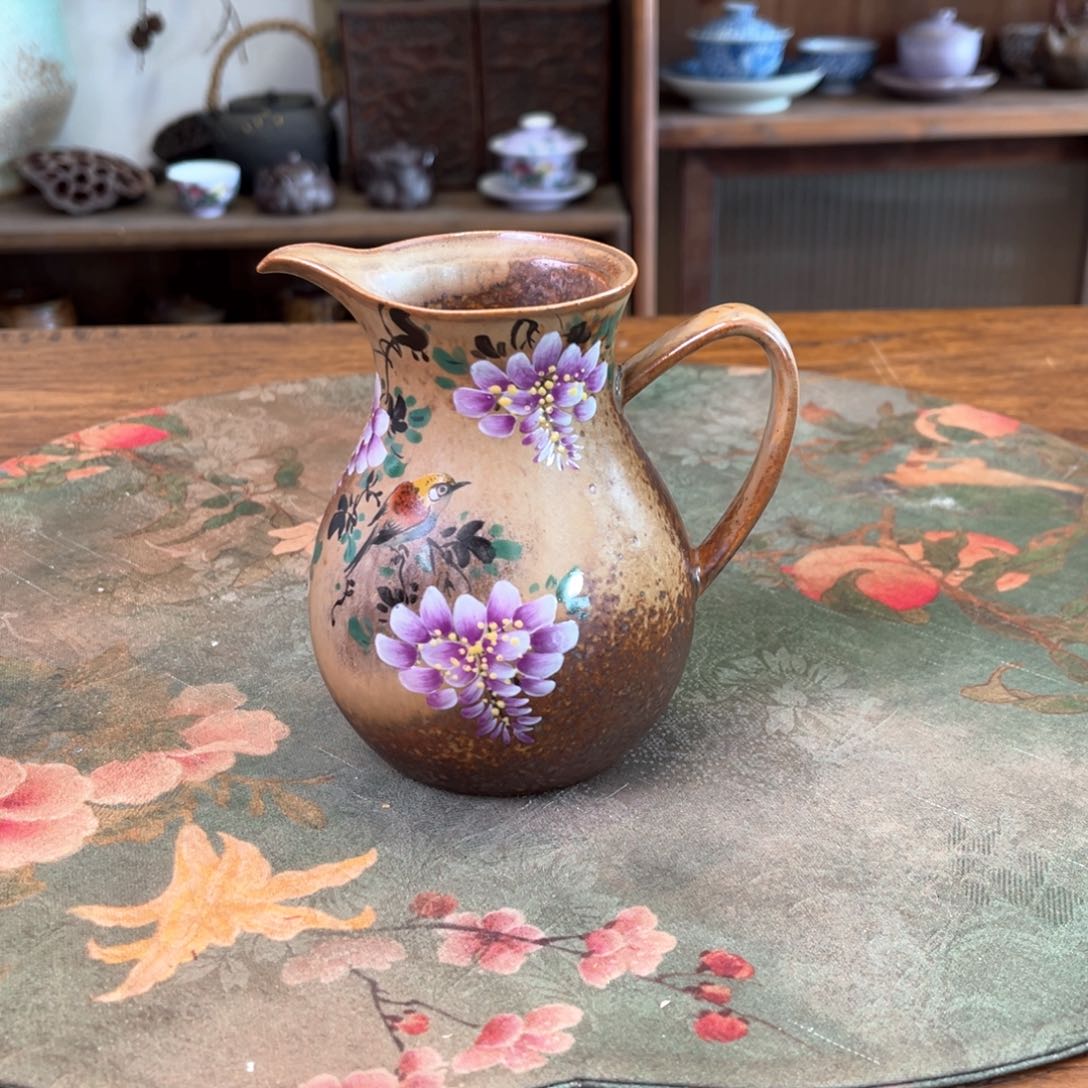 杯柴烧手工手绘陶瓷