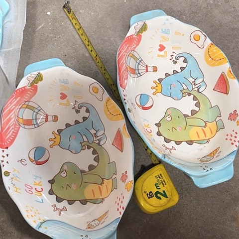 微瑕，不能明火，口径20高度4，2个烤盘