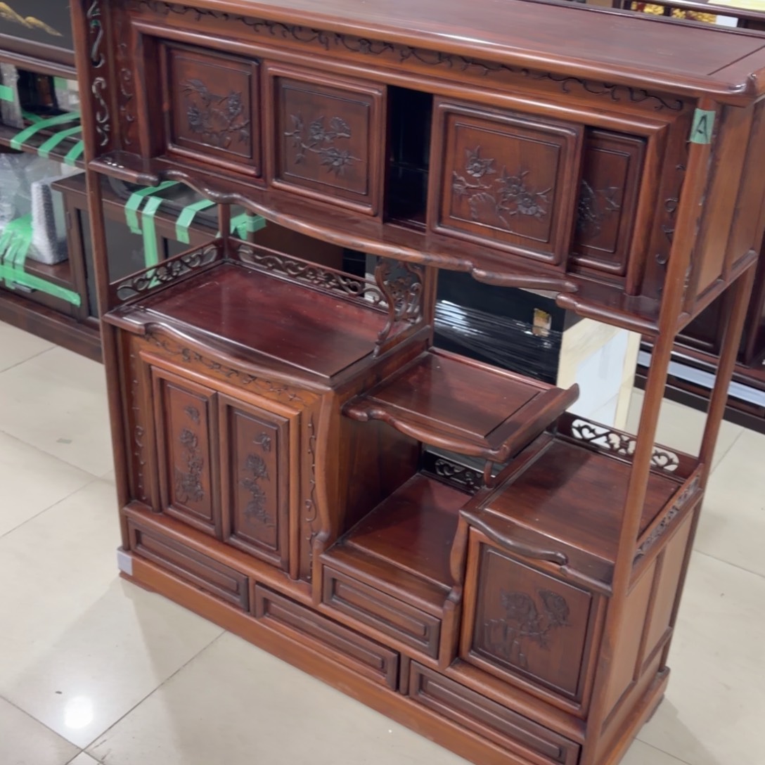 储物柜花梨木类般若中古美术工艺品
