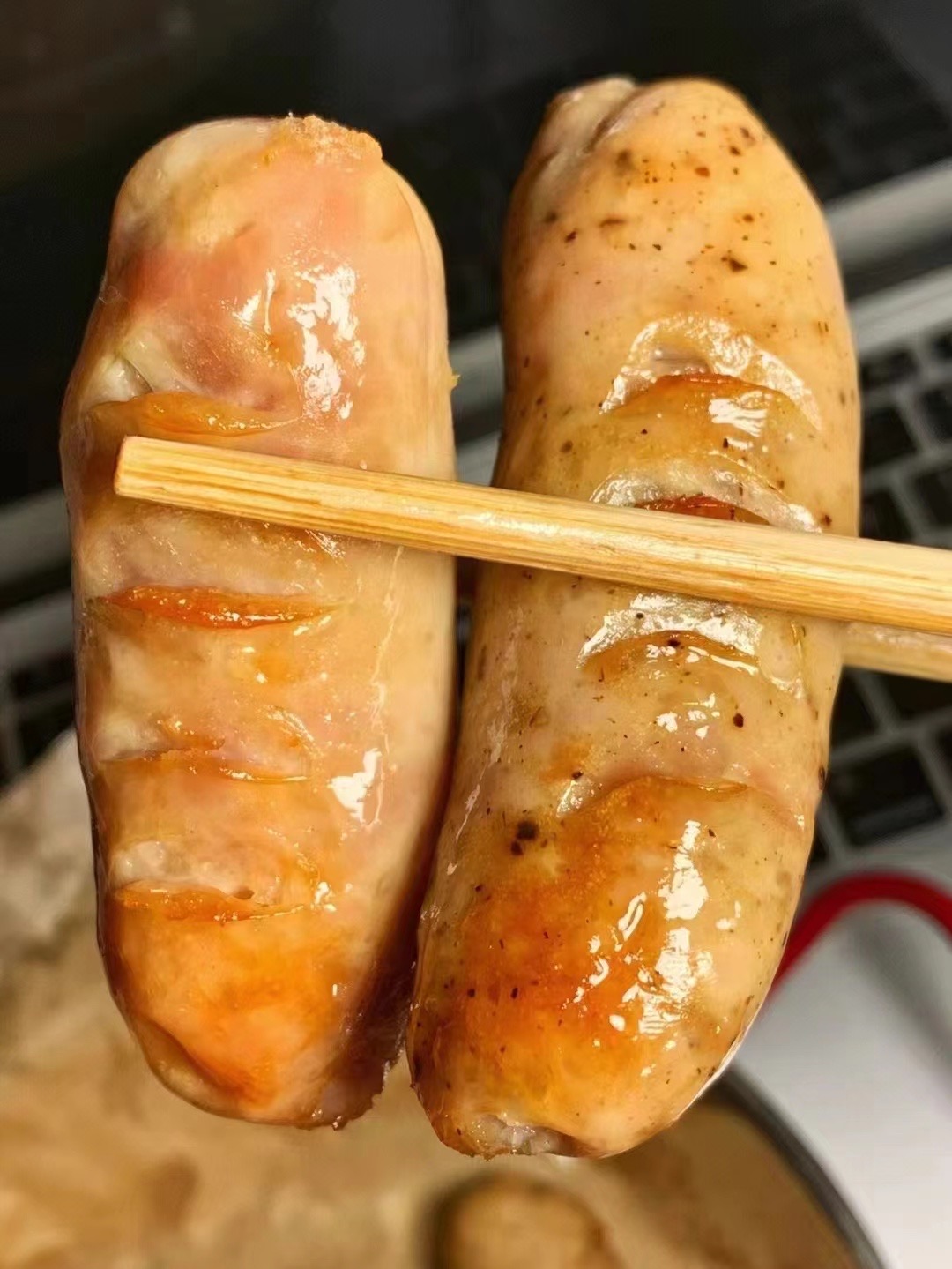 惠来老师傅纯手工制作猪肉肠烤肠香肠液体钙盐田溯源鲜肉海景房