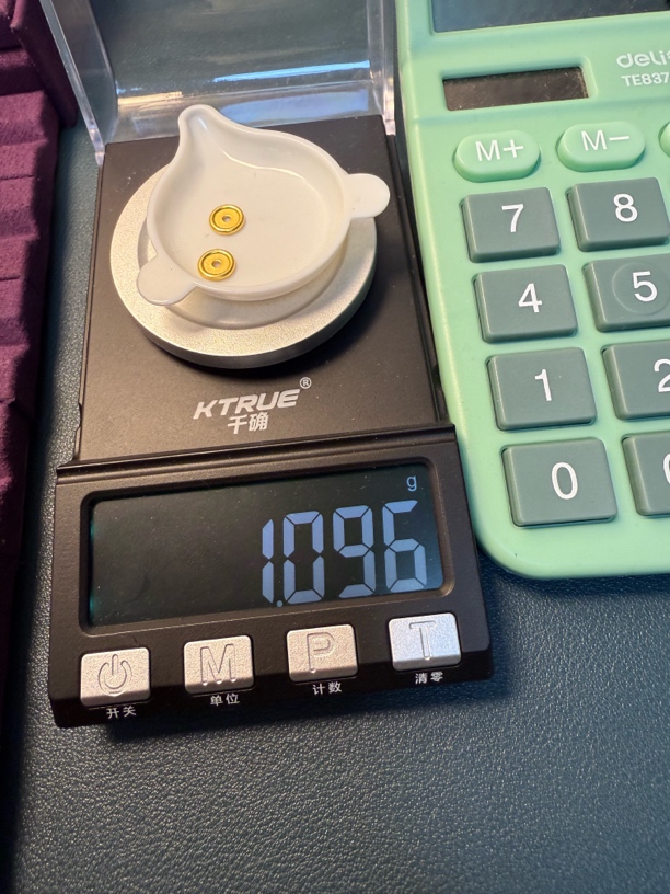 足金999车轮隔片卡七秀