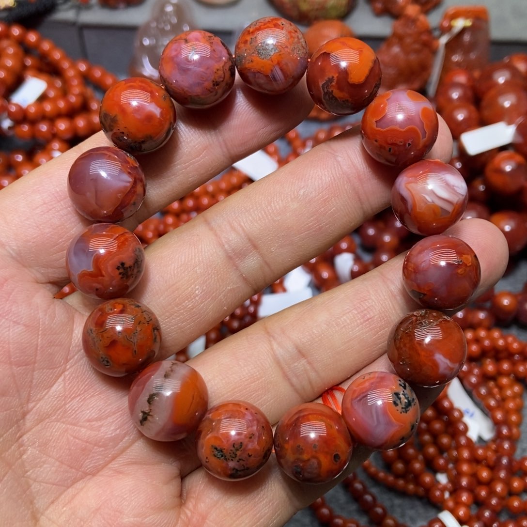 【闪购商品】南红玛瑙手串未镶嵌14mm
