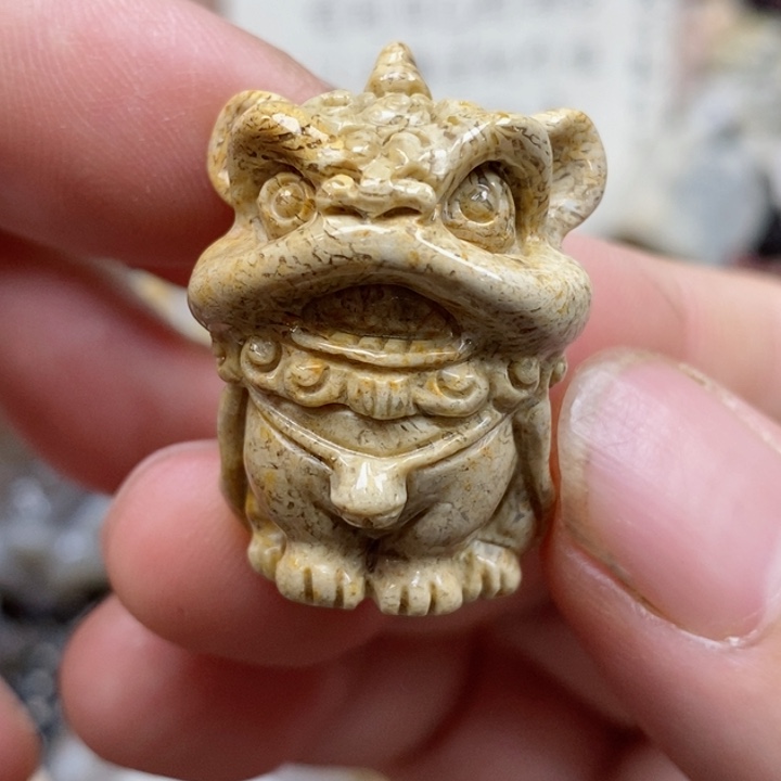 颈饰未镶嵌硅化珊瑚（珊瑚玉）