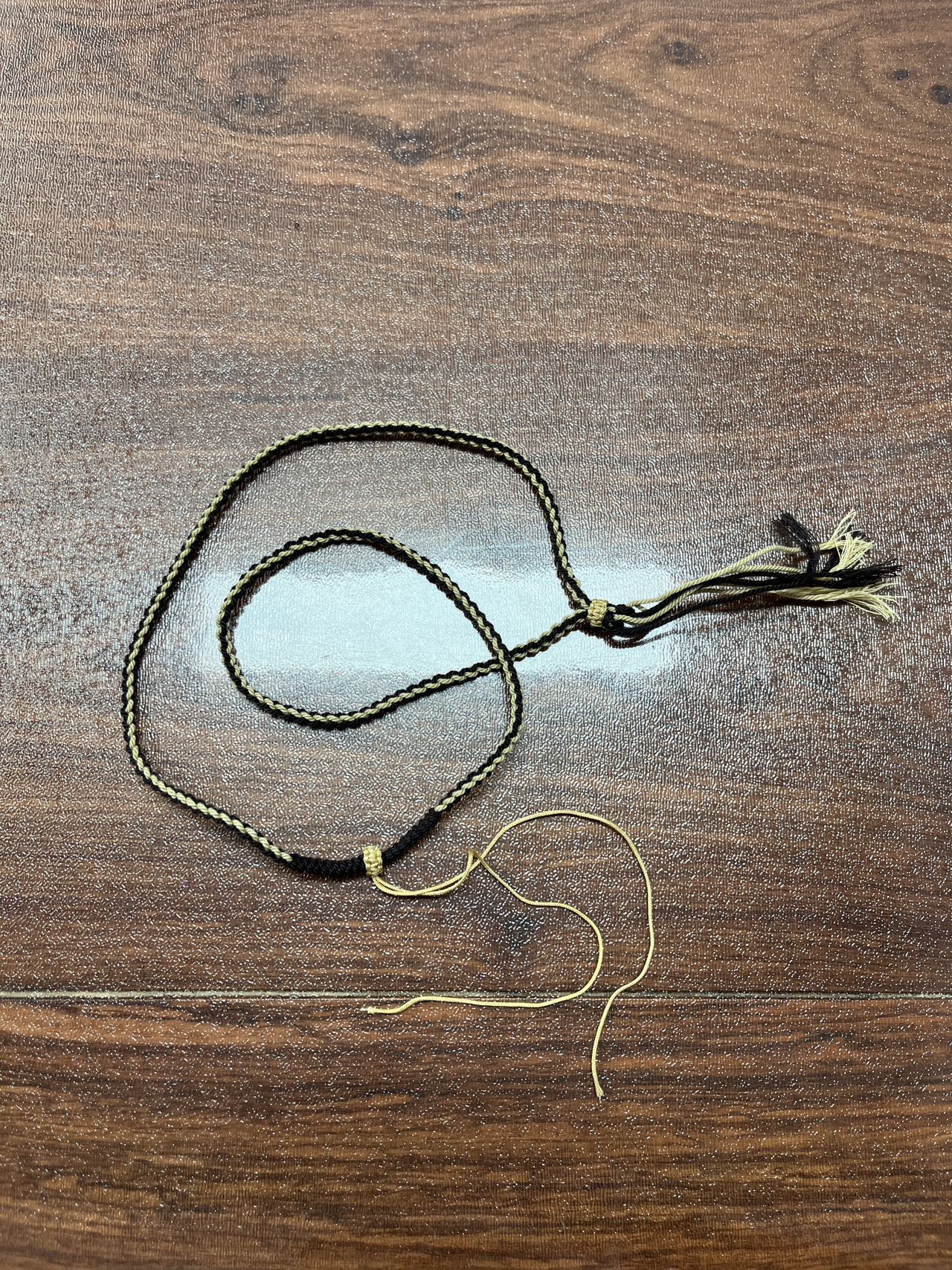 非金属棉绳项链 手工颈链时尚可调节皮质手绳挂绳
