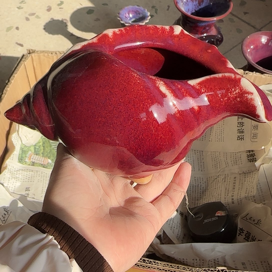 摆件陶郑家钧窑摆件