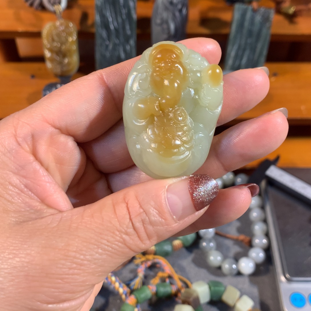 和田玉（糖玉）颈饰未镶嵌H*