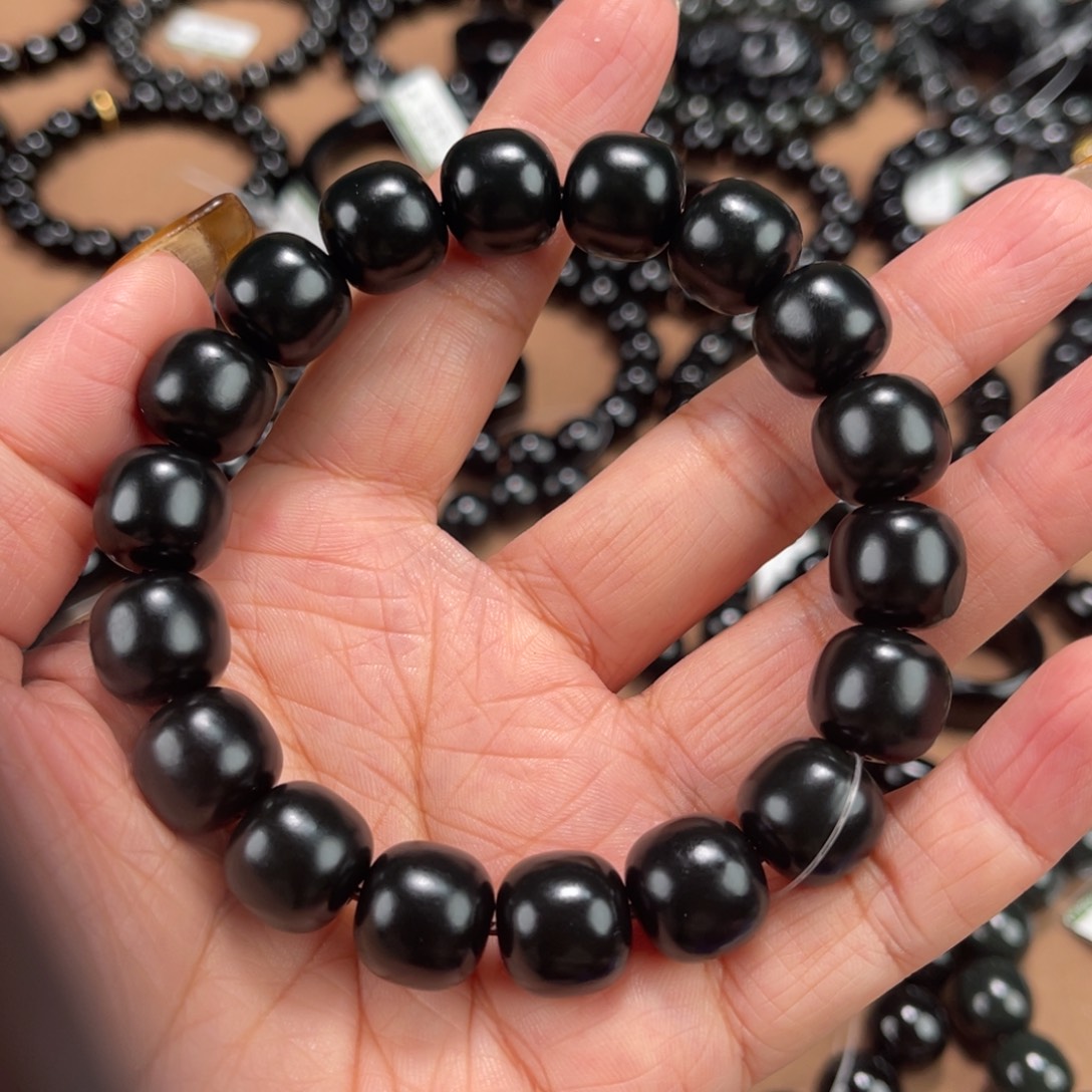 诗***啊和田玉未镶嵌手串13柔光