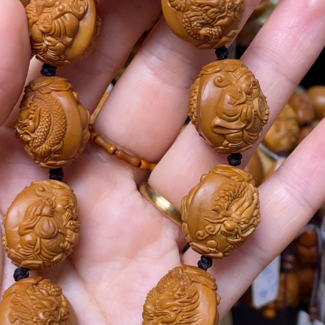 橄榄核手串/手链九龙财神