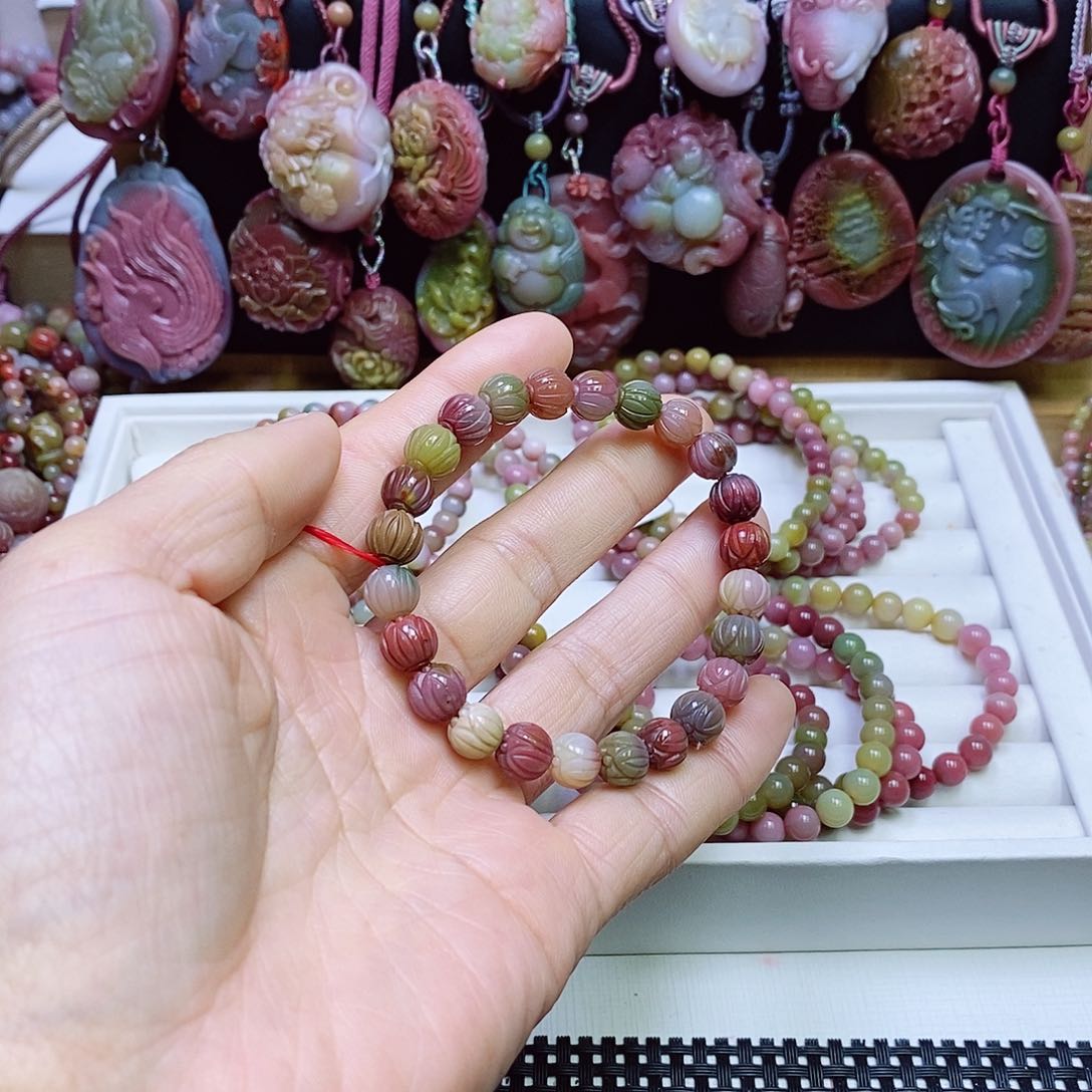 玛瑙/玉髓盐源玛瑙手串未镶嵌